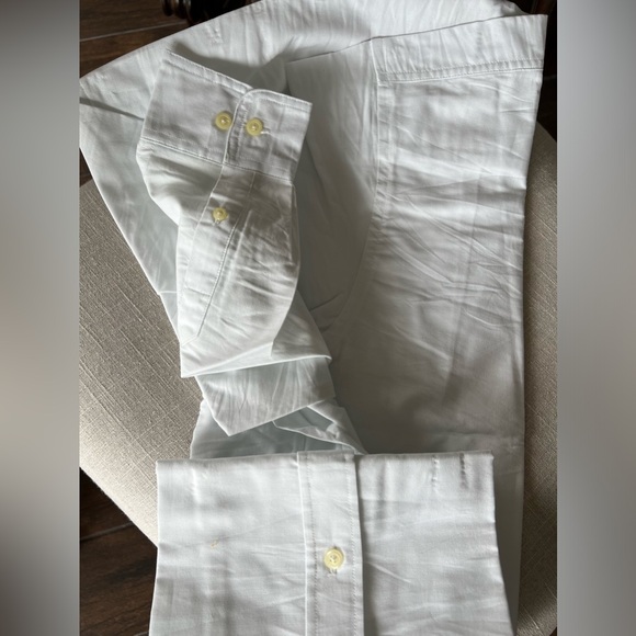 (NWOT) Man Button Down Cotton Dress Shirt longsleeve - Picture 4 of 5